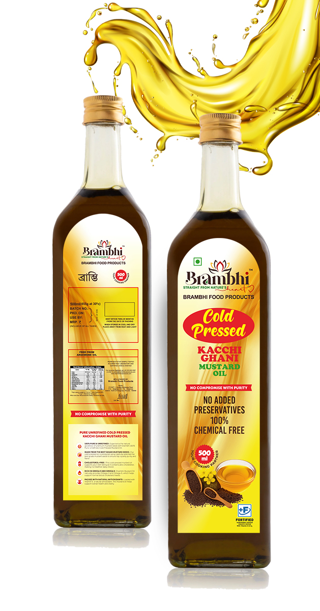 Cold Pressed Kacchi Ghani Mustard Oil (500 ml)