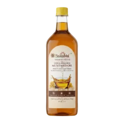Cold Pressed Kacchi Ghani Mustard Oil Bottle (1 Litre)