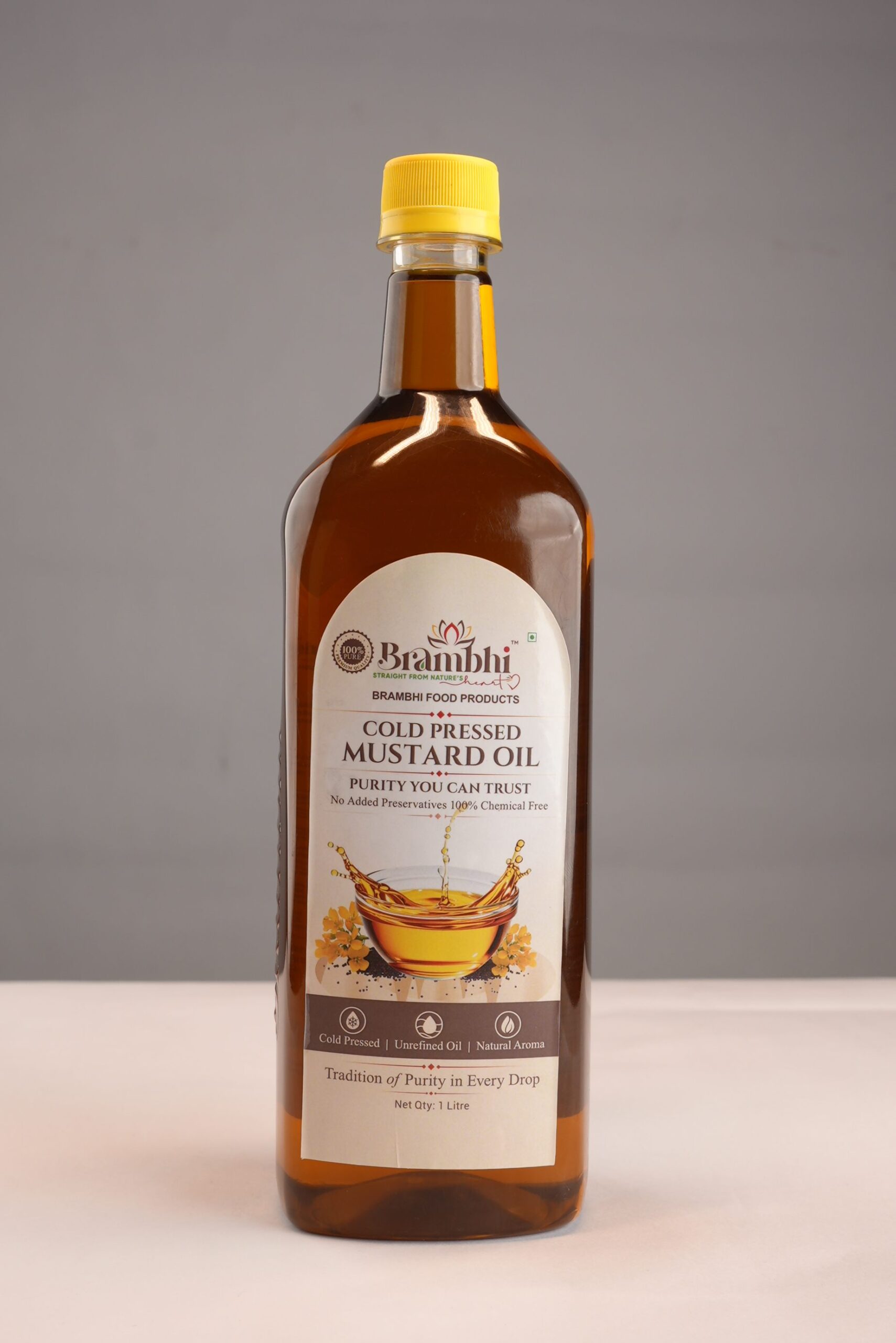 Mustard oil bottle